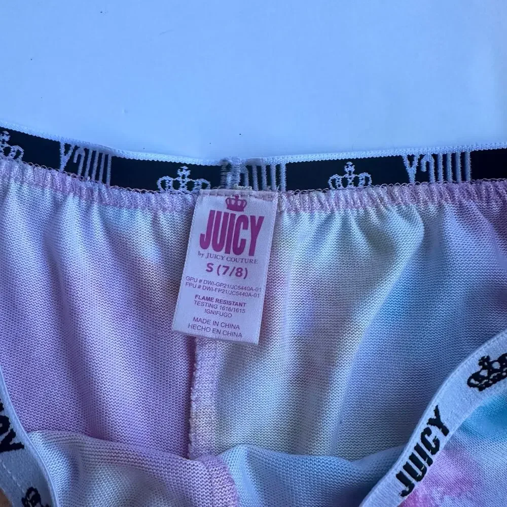 Juicy Tie Dye Shorts - Size Small (7/8) - Elastic Waist